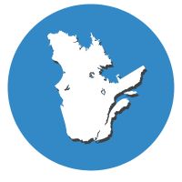 Carte du Québec.