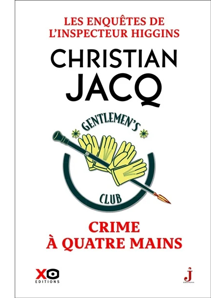 Couverture du livre Crime à quatre mains par Christian Jacq.