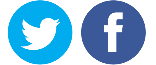 Twitter, Facebook