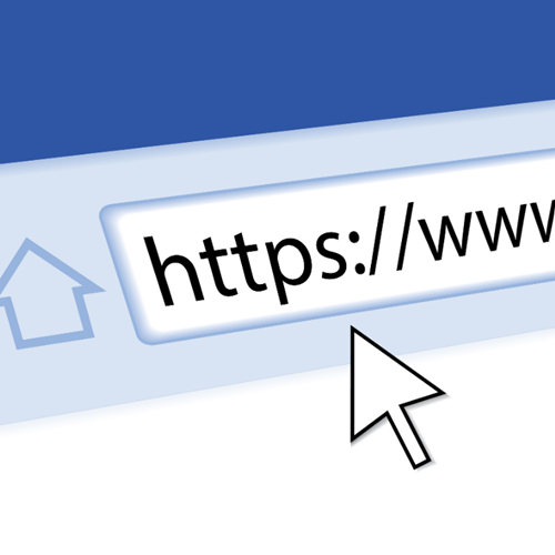 a computer screen displays https://www
