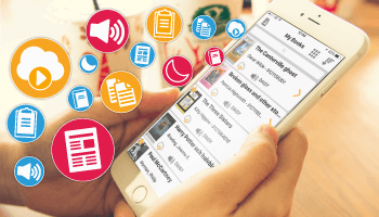 Dolphin EasyReader application open on an iPad