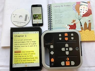 tous les formats du CAEB (EasyReader, lecteur DAISY, CD DAISY, braille)