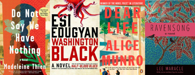 Canadian novels - Do not save we have nothing, Washington Black, Dear Life and Ravensong