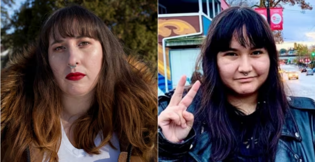 Photograph of Indigenous Voices Award 2024 winners Alicia Elliott and Brandi Bird