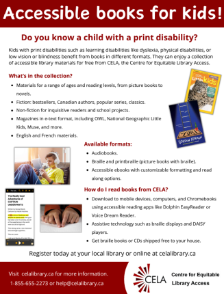 CELA's child services poster