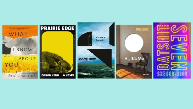 Book covers for the shortlisted Atwood Gibson Prize for Fiction 