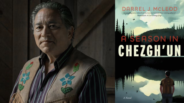 Book cover of A Season in Chezgh’un with photograph of author Darrel J. McLeod