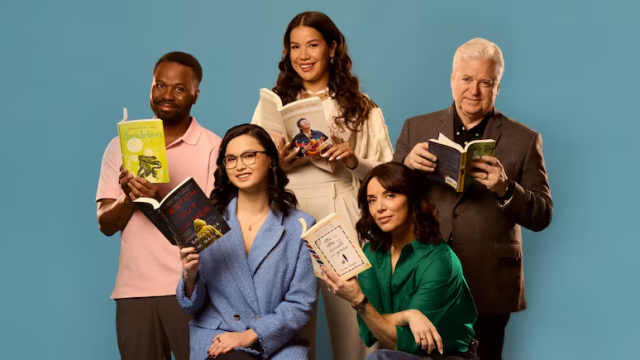 The 2025 Canada Reads contenders holding copies of the shortlisted titles